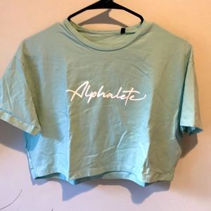 Alphalete Mint Green Crop Top